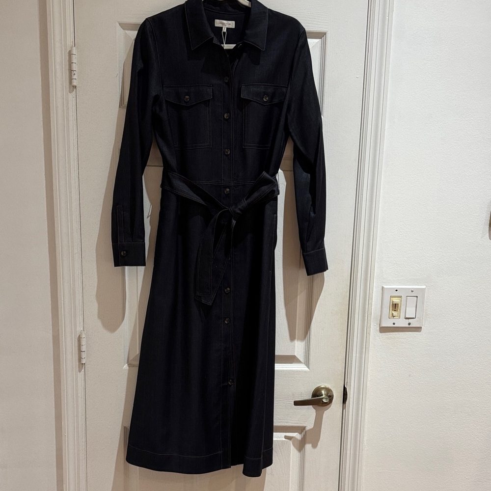 Lafayette 148 New York Black Long Sleeve Dress